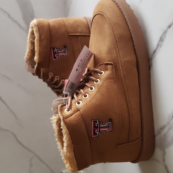 FOCO Texas Tech Brown High Top Moccasin - Mens Size 12 - Picture 2 of 8